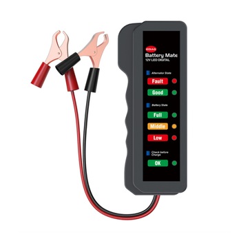 Tester de alternator si baterie auto, OBDResource, 12V, 120 x 42 x 18 mm, Negru Tester de alternator si baterie auto, OBDResource, 12V, 120 x 42 x 18 mm, Negru