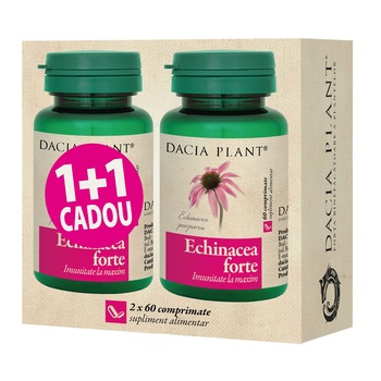Supliment alimentar Echinacea Forte comprimate 1+1 Supliment alimentar Echinacea Forte comprimate 1+1