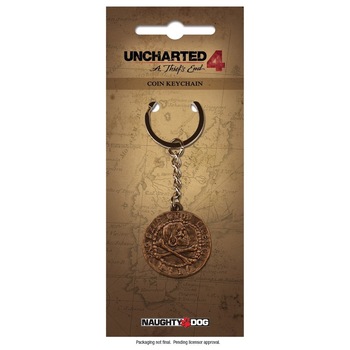 Breloc Uncharted 4 Pirate Coin Metal Breloc Uncharted 4 Pirate Coin Metal