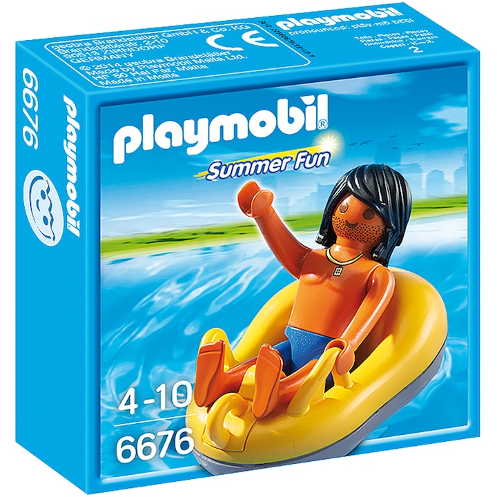 Joc Playmobil Summer Fun-Water Park, Barcuta pentru rau
