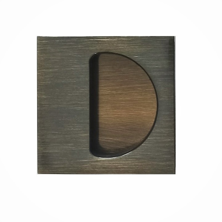 Maner pentru usa glisanta, Fimet, Metal, 53 x 53 mm, Alama