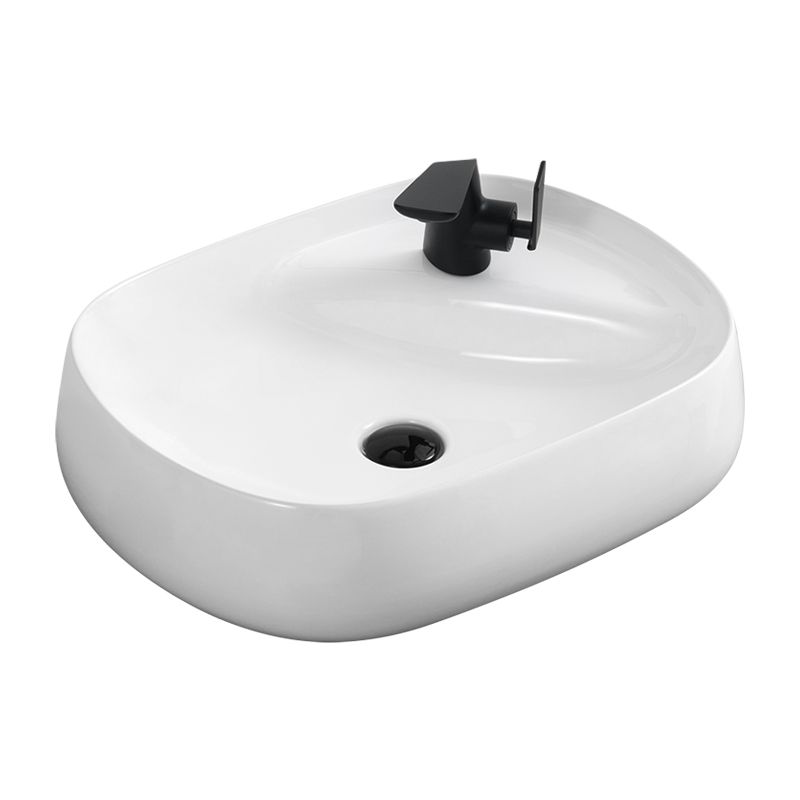 Lavoar pentru blat Rea Lea, Alb, 590x470 mm