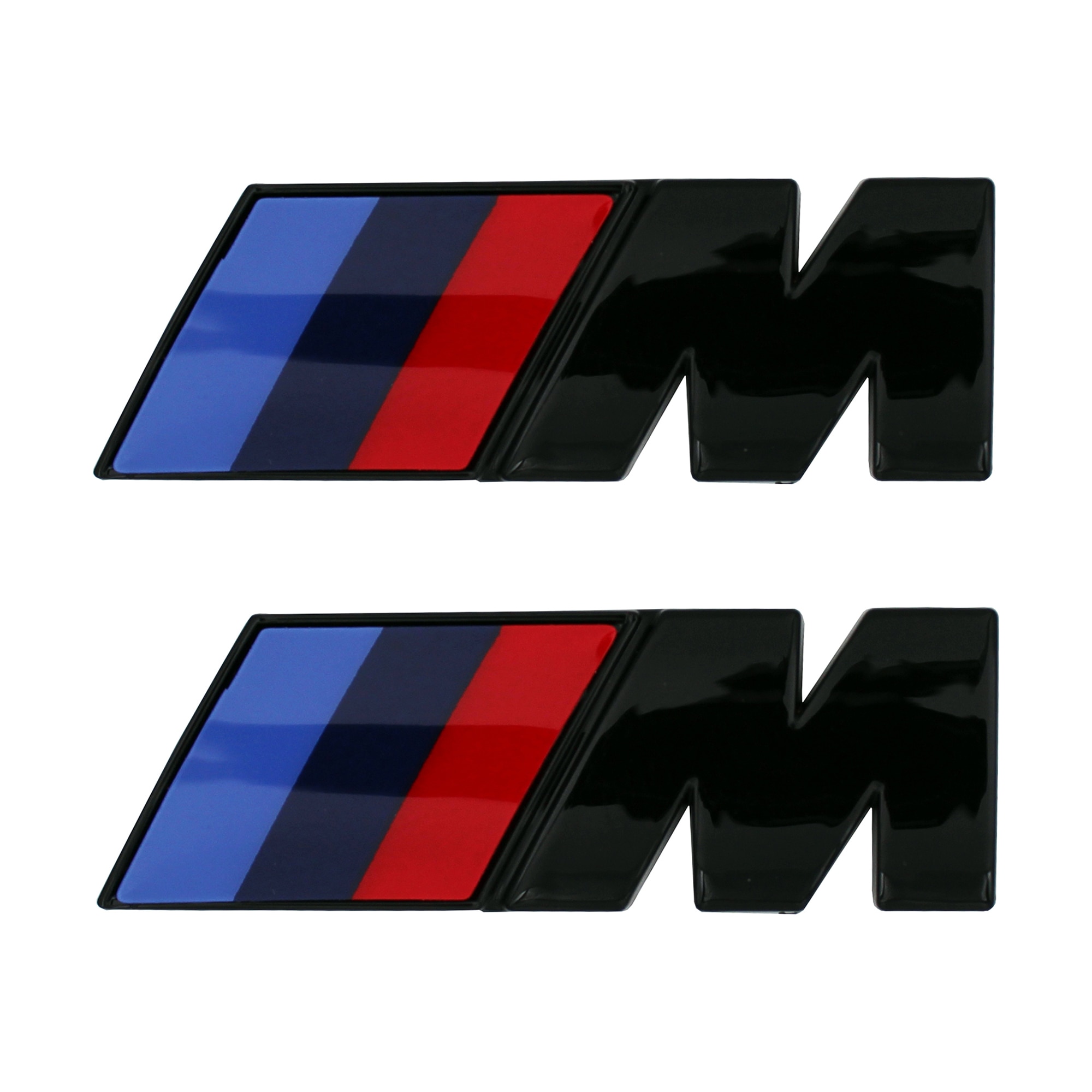 Set 2 Embleme ABS Aripa Logo M Performance Negru Lucios