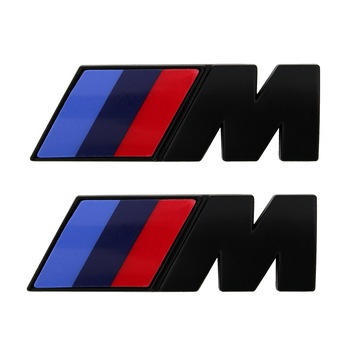 Set 2 Embleme ABS Aripa Logo M Performance Negru Mat Set 2 Embleme ABS Aripa Logo M Performance Negru Mat