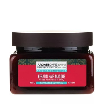 Masca de par regeneratoare, Arganicare, Keratina, Naturala, Protejare par uscat / deteriorat, 350 ml Masca de par regeneratoare, Arganicare, Keratina, Naturala, Protejare par uscat / deteriorat, 350 ml