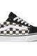 Vans, Pantofi sport cu insertii de piele intoarsa Old Skool, Negru, Alb murdar, 7