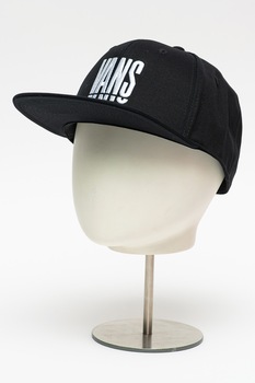 Vans, Sapca cu capsa pe partea din spate si broderie logo Ridgeland, Negru Vans, Sapca cu capsa pe partea din spate si broderie logo Ridgeland, Negru
