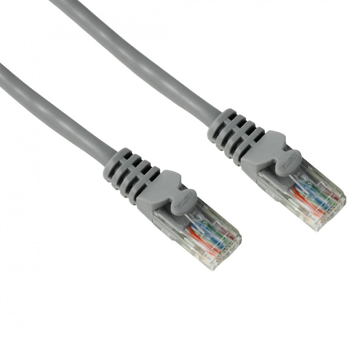 Cablu de retea, Hama, 30596, CAT 5e, UTP, RJ-45, RJ-45, 5 m, Standard ...