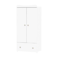 Dulap garderoba 2 usi, Lorelli Classic, Exclusive, White