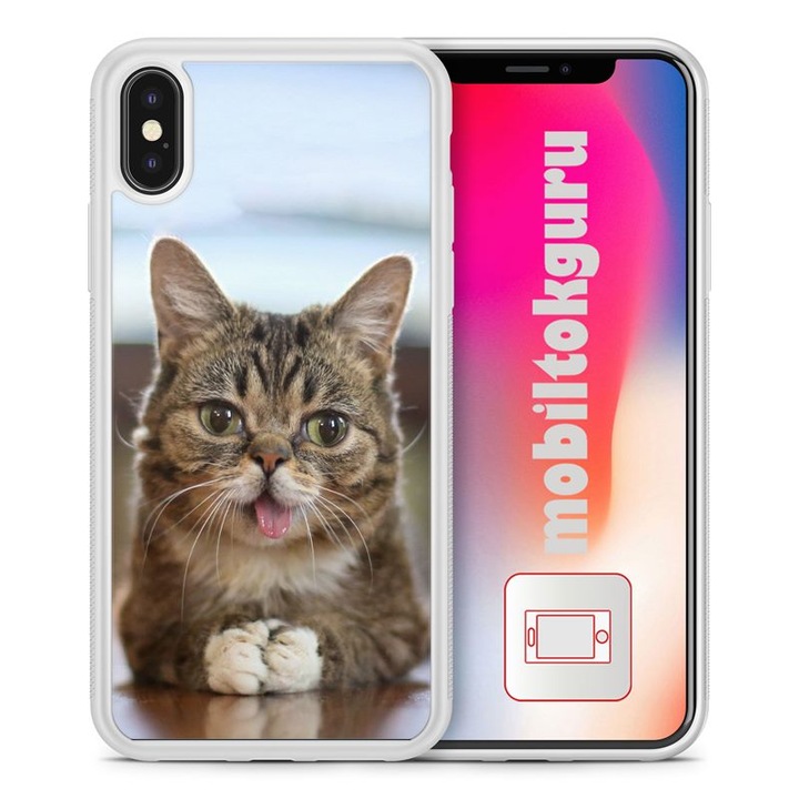 Funny Cat Cat 2211 iPhone XS Max Husa TPU rezistenta la socuri Husa de protectie pentru telefon