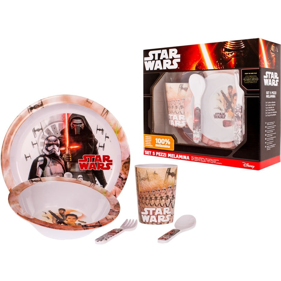 Set pentru masa melamina 5 piese Star Wars, Lulabi