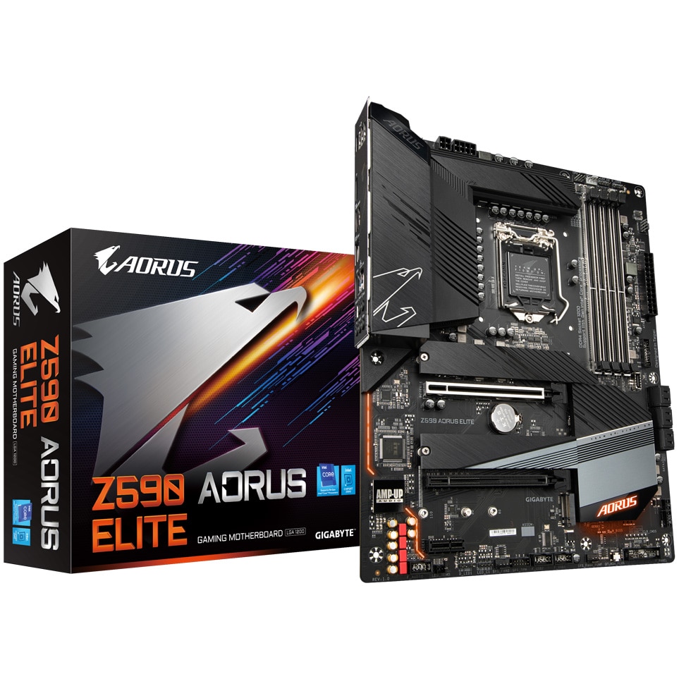 Placa de baza Gigabyte Z590 AORUS ELITE, Socket 1200