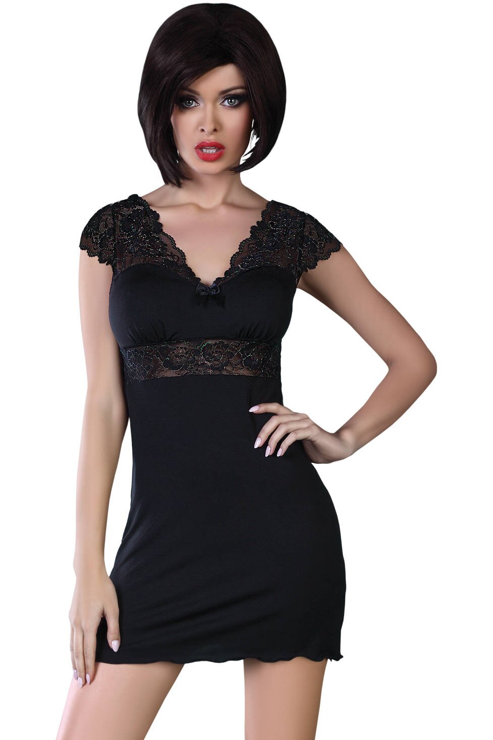 Chemise LivCo Accalia L/XL, Negru