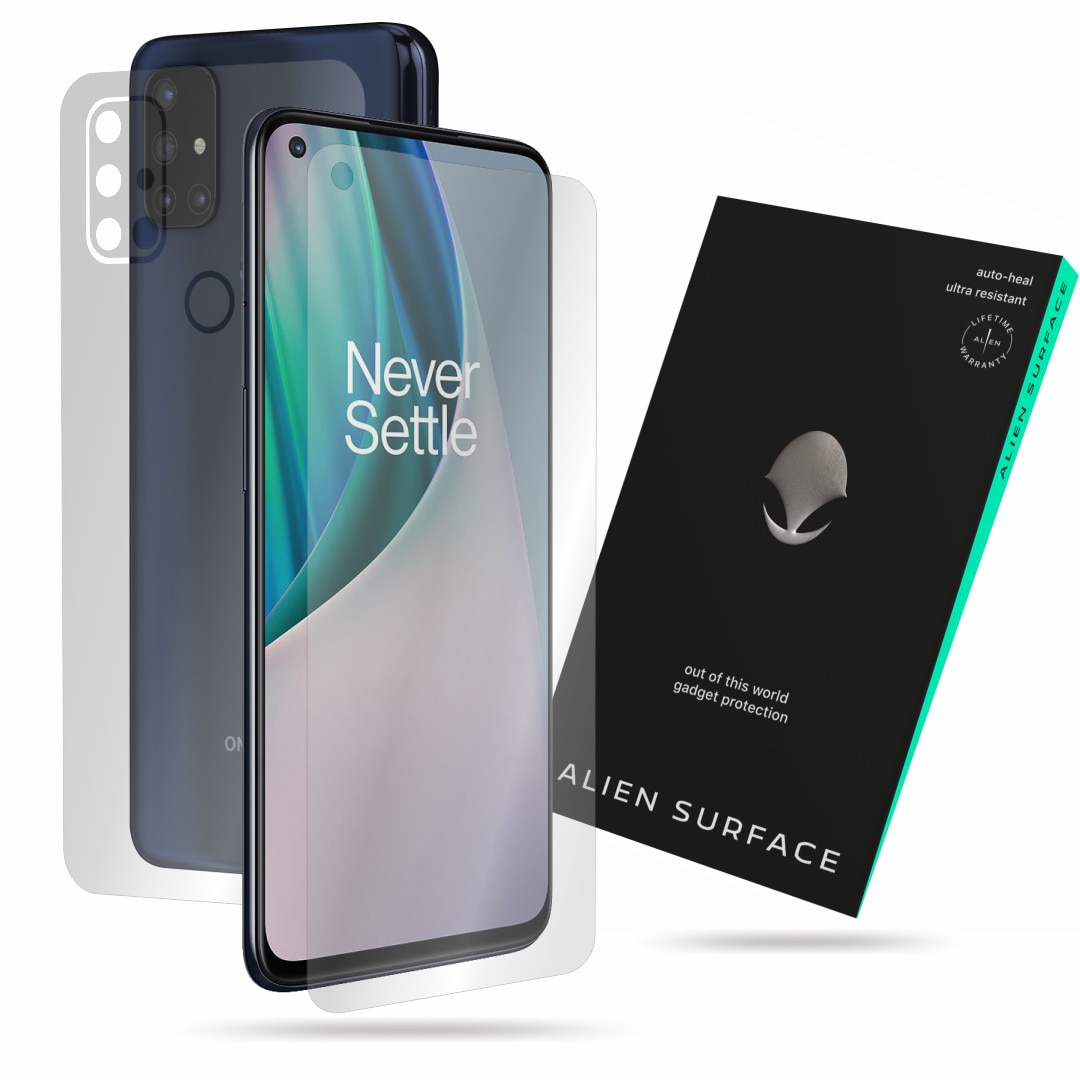 Folie Alien Surface, compatibila cu OnePlus Nord N10 5G, protectie ecran, spate