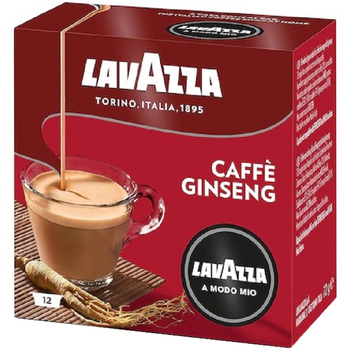 Cafea capsule Lavazza A Modo Mio Caffe Ginseng, 12 capsule