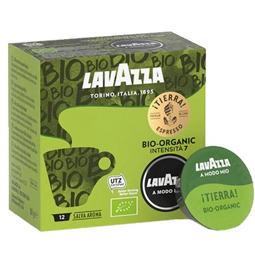 Cafea capsule Lavazza A Modo Mio Tierra Bio, 12 capsule