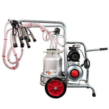Aparat de muls vaci EMT 2+1A, un bidon aluminiu 30 litri, 2 posturi Aparat de muls vaci EMT 2+1A, un bidon aluminiu 30 litri, 2 posturi