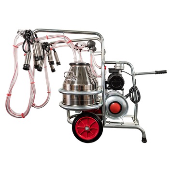 Aparat de muls vaci EMT 2+2, 2 bidoane inox 25 litri, 2 posturi Aparat de muls vaci EMT 2+2, 2 bidoane inox 25 litri, 2 posturi