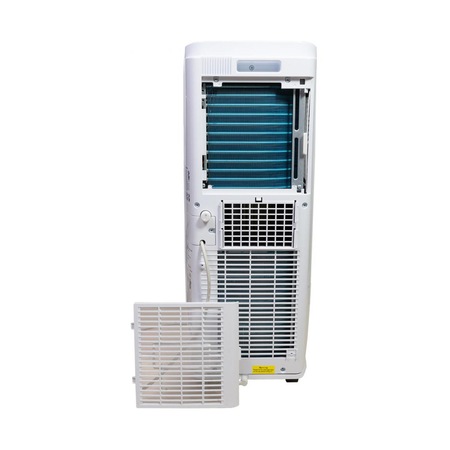Aparat de aer conditionat mobil Argo Slimmy, 9000 BTU, Telecomanda, Display, Clasa A, Eco, Filtru lavabil, Auto restart, Dezumidificare, Timer, Functia Sleep, Autodiagnosticare