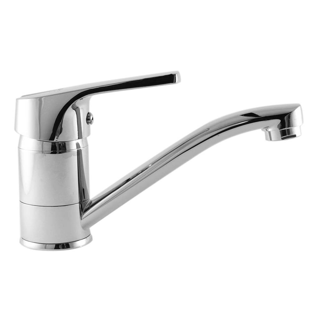 Baterie de lavoar cu teava mobila, medie, Smack, 8824DP, alama, lungime 260 mm, crom, racorduri flex 1/2