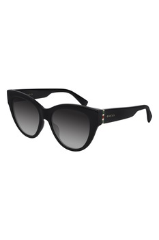 Gucci, Ochelari de soare cat-eye cu logo discret, Negru Gucci, Ochelari de soare cat-eye cu logo discret, Negru
