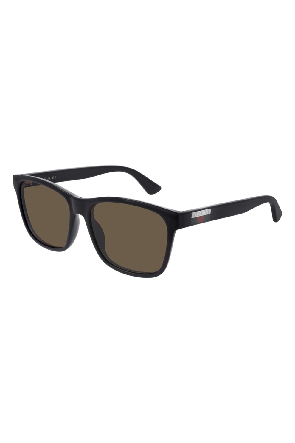 Gucci, Ochelari de soare patrati, Negru/ Maro taupe