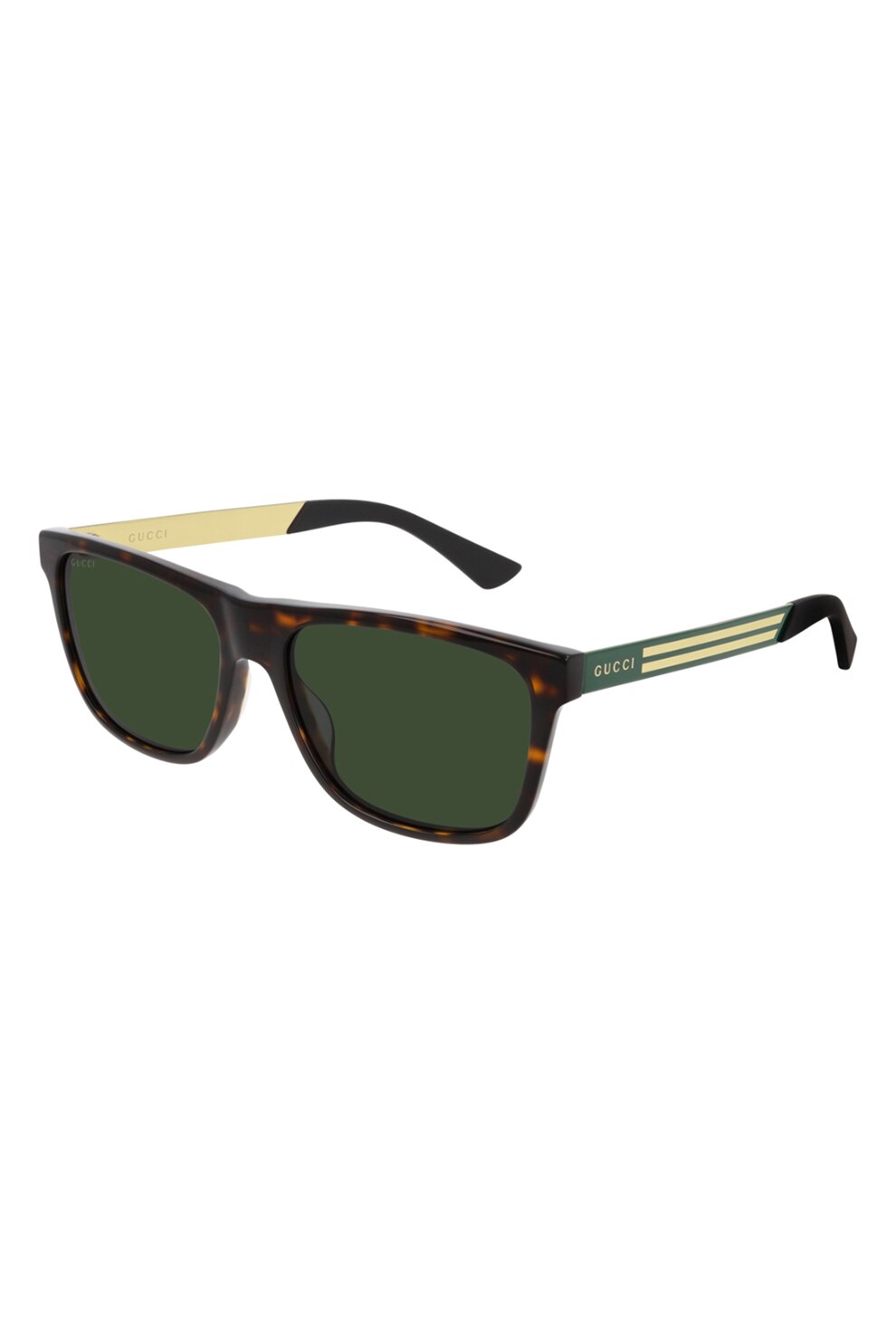Gucci, Ochelari de soare wayfarer cu lentile uni, maro scortisoara, verde, auriu