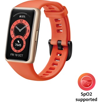 Bratara fitness HUAWEI Band 6, Amber Sunrise Bratara fitness HUAWEI Band 6, Amber Sunrise