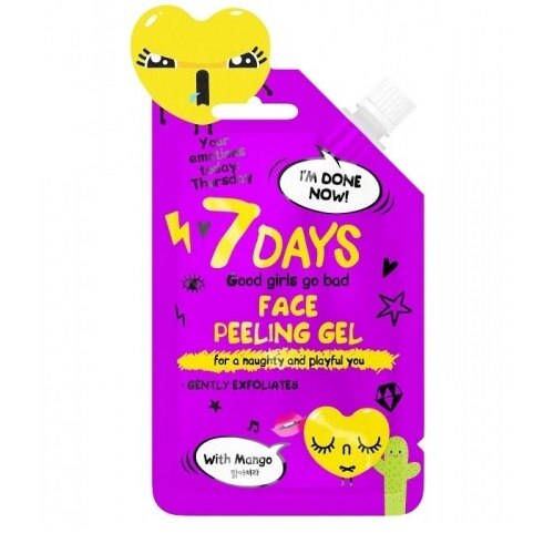 Gel peeling pentru ten 7 Days, Mango/Piersica, 25 g