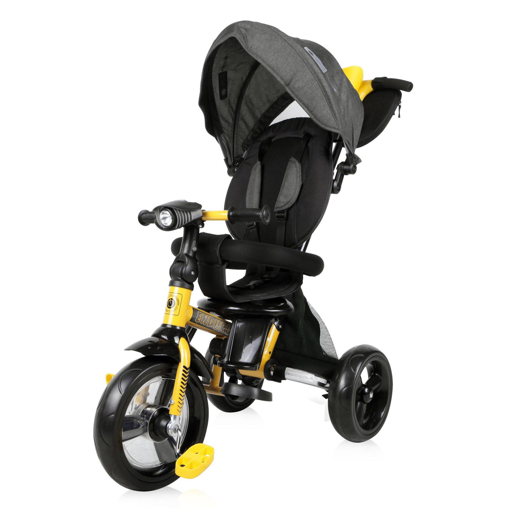 Tricicleta 4 in 1 Lorelli - Enduro, Yellow & Black