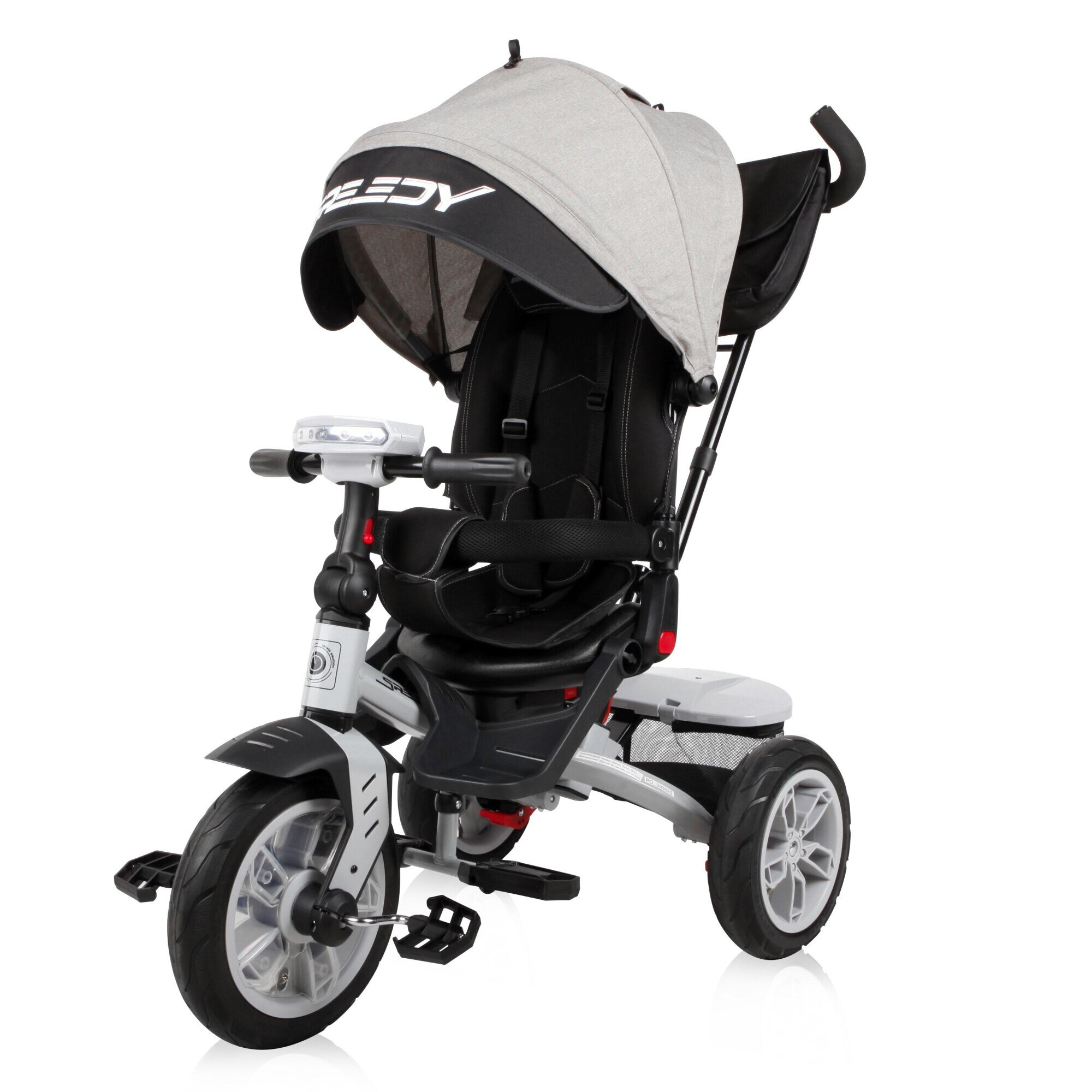 Tricicleta 4 in 1 Lorelli - Speedy Air, Grey & Black