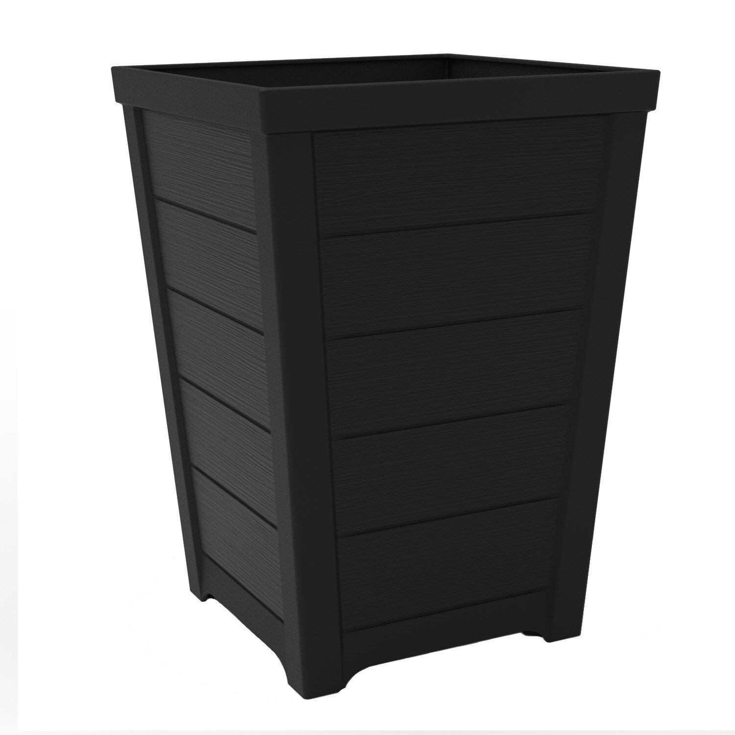 Ghiveci Keter Taper Wood S, 31 x 31 x 42 cm, antracit, 25 L