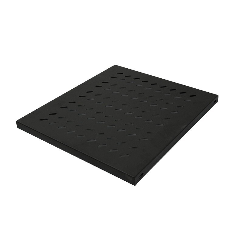 Raft fix Logilink 1U pentru rack 19″, adancime 345mm, sarcina maxima 50Kg, fixare 4 puncte, dedicat pentru cabinet cu adancime 600mm, Negru