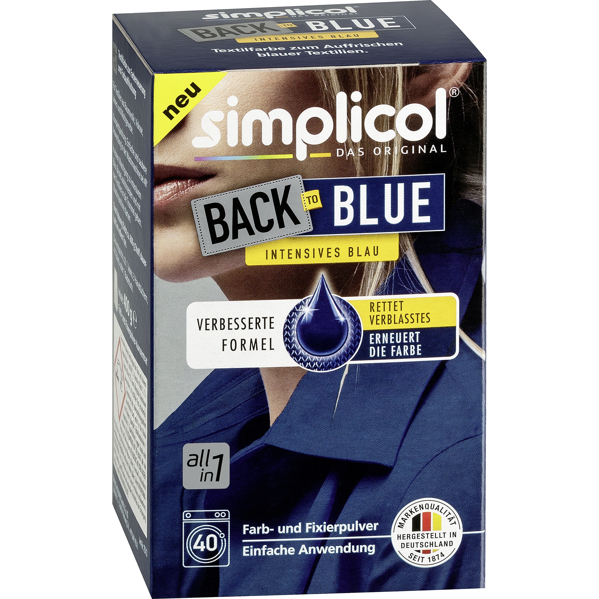 Vopsea pentru revigorarea culorii albastre Heitmann, 400 g