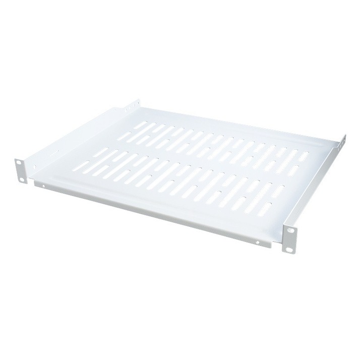 RAFT FIX LOGILINK 1U pentru rack 19", adancime 350mm, sarcina maxima 10Kg, vopsea antistatic, otel 1.5mm, grey, "SF1C45G