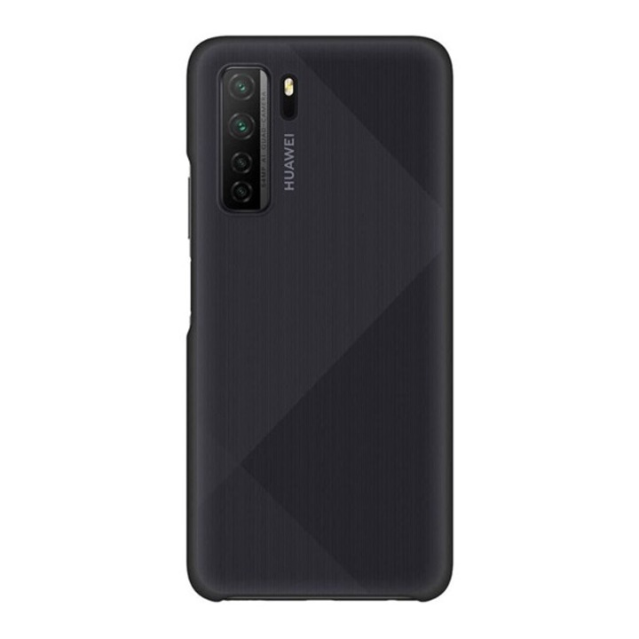 Huawei műanyag mobiltelefon tok fekete, kompatibilis: Huawei P40 Lite 5G / nova 7 SE