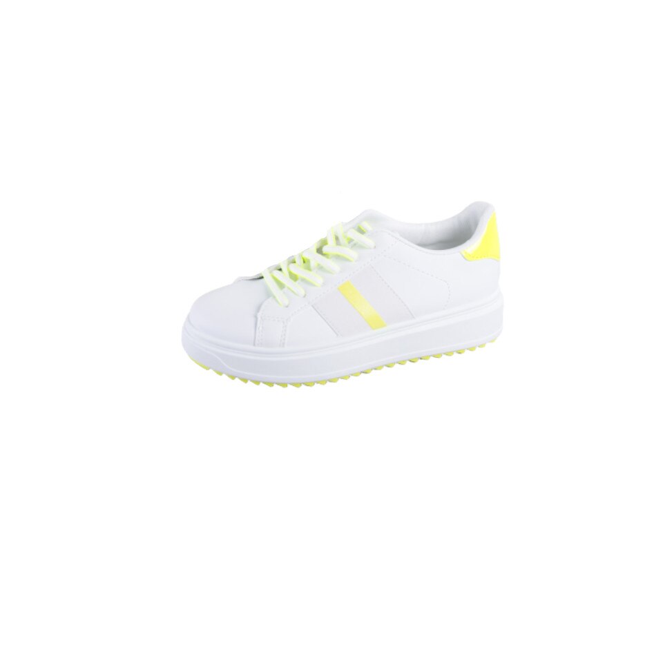 Pantofi sport dama Welma, BO-503, Alb/Galben