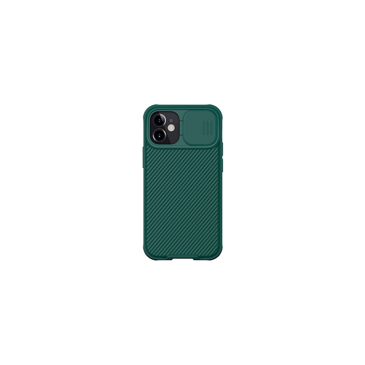 Nillkin Camshield Pro gumi/szilikon tok Apple iPhone 12 mini készülékhez, zöld