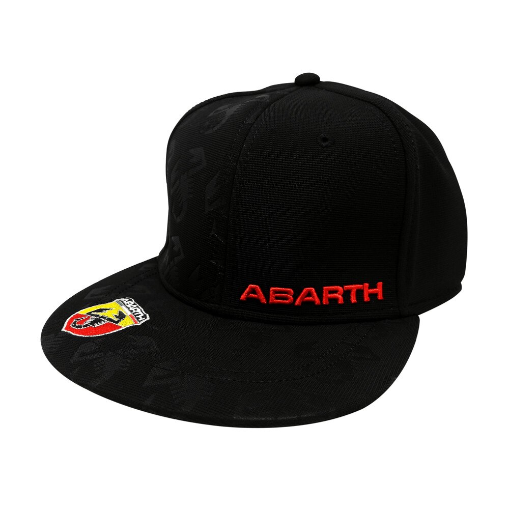 Palarie Oficiala Abarth Vizor Plat, Dimensiuni Universale, Negru