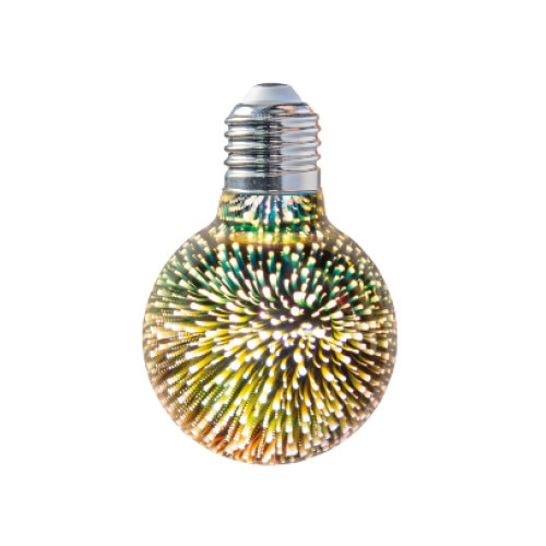 Bec LED decorativ Stardust G80 2W E27