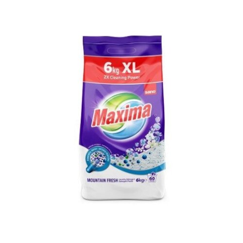 Detergent pudra Sano Maxima Mountain Fresh (60sp) 6Kg