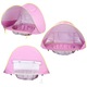 Cort portabil de vara pentru bebelusi, adapost impermeabil pentru plaja, cu piscina, protectie UV UPF 50+, copii 3-48 de luni, (roz)