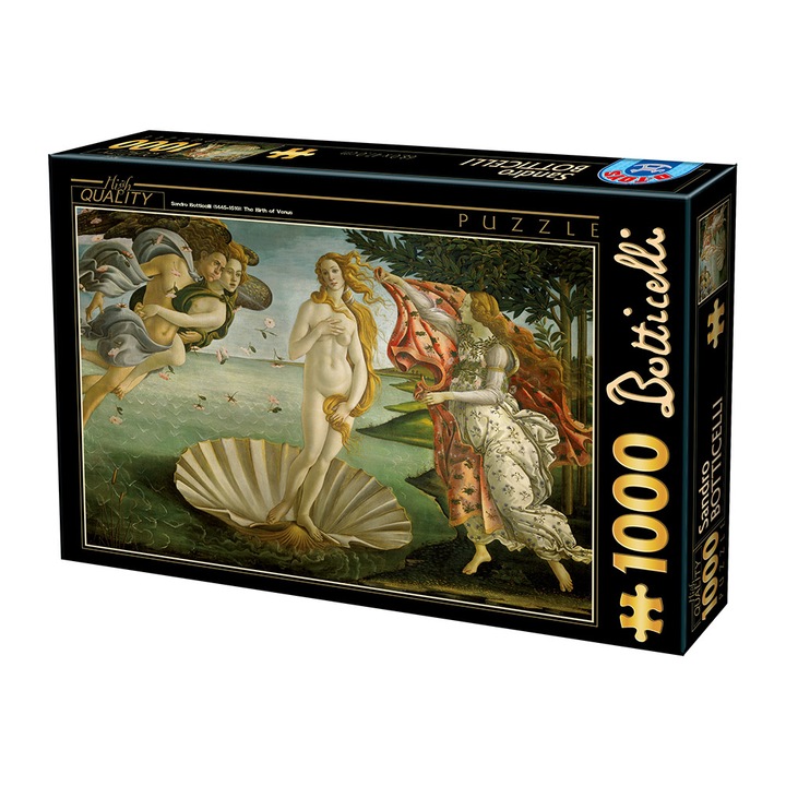 Puzzle D-Toys Botticelli, Nasterea lui Venus, 1000 piese