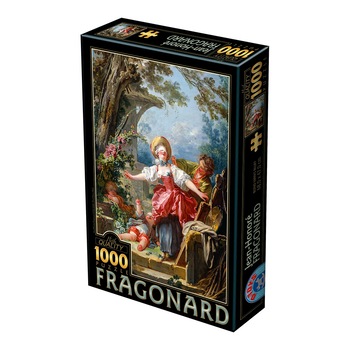 Puzzle D-Toys Fragonard, Blind Man's Bluff, 1000 piese Puzzle D-Toys Fragonard, Blind Man's Bluff, 1000 piese