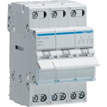 Comutator modular Hager Polo 1-0-2 40A 3P (SFT340) Comutator modular Hager Polo 1-0-2 40A 3P (SFT340)