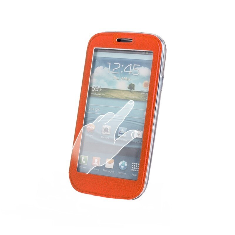 Husa Smart View pentru LG L40, portocaliu