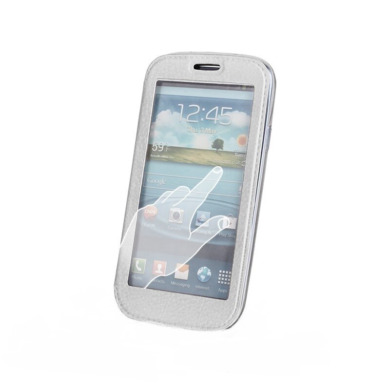 Husa Smart View pentru LG L40, alb