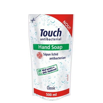 Rezerva sapun lichid antibacterian Touch Classic, 500 ml Rezerva sapun lichid antibacterian Touch Classic, 500 ml