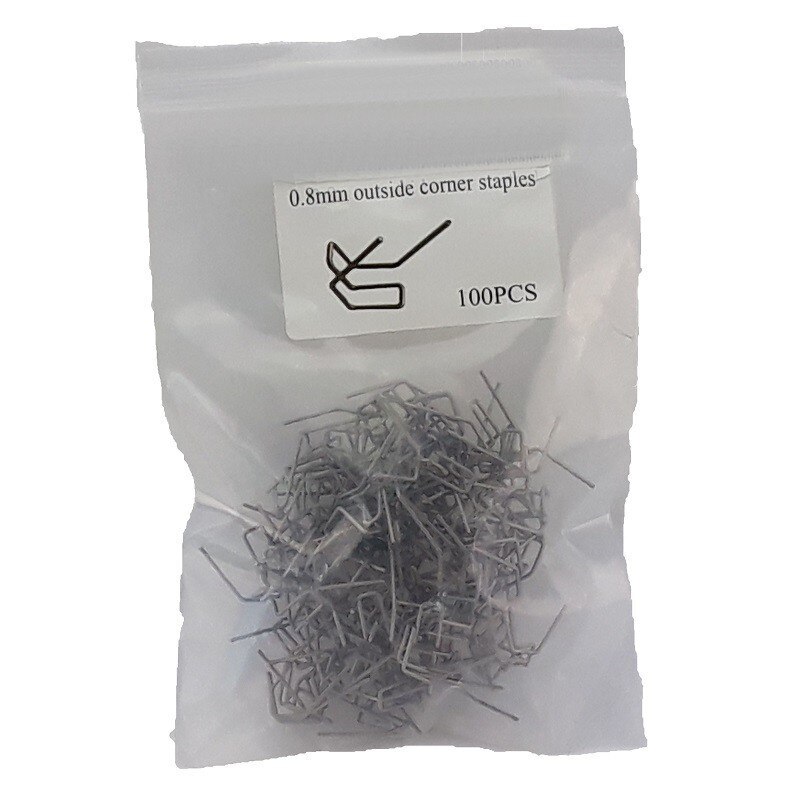 Set de 100 cleme C-interior 0.8mm, Hilmann, pentru reparat plastic