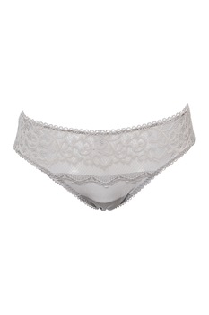 Chiloti din dantela si microfibra, model intreg clasic, Intimamoda Chateau 6835, Gri Chiloti din dantela si microfibra, model intreg clasic, Intimamoda Chateau 6835, Gri